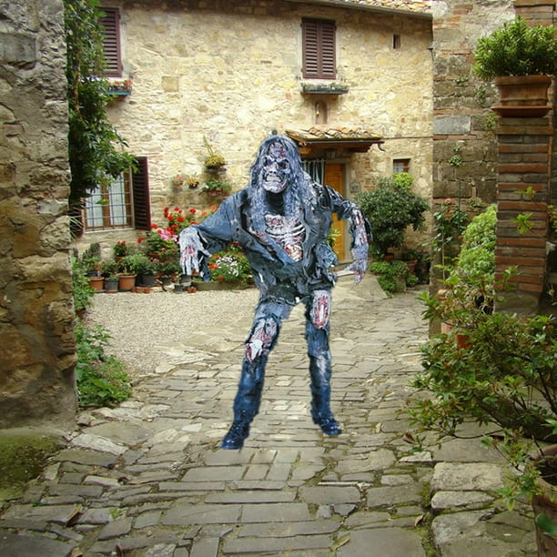 Disfraz de poliéster aterrador de Halloween, traje de Cosplay, accesorios de Halloween de oscuridad, terror aterrador para hombres y eres, traje