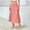 Pink, variant on Womens Pleated Skirt High Waisted A Line Midi Long Shirring Skirts Summer Trendy Casual Lightweight Elegant Skirts