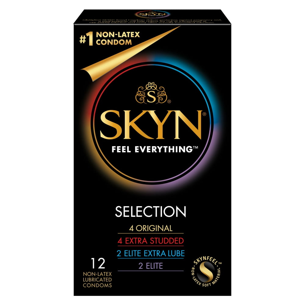 SKYN Selection Variety Pack NonLatex Condoms, 12 Count