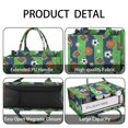 thumbnail image 4 of Large Capacity Tote Bag,Green Striped Sports Balls Pattern Handbag Fashion Luxury Tote Bag,15.7"x13"x 5.1" Inches,Laptop Compatible, 4 of 6