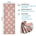 thumbnail image 2 of Pink Daisy Flower White Blooms Pattern Hot Yoga Mat Towel Non Slip for Hot Yoga - Quick-Drying Yoga Mat Cover with 4 Corner Pockets with Travel Bag - Hot Yoga Towel Non Slip 70"x26", 2 of 6