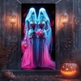 thumbnail image 6 of HOZVOMI Halloween Door Cover Decoration for Festive Holiday Decor, Easy Installation Tapestry for Halloween Parties and Winter Celebrations, 6 of 7