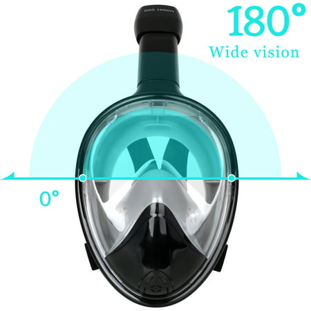 2019 New Full Face Snorkel Diving Mask Anti-Fog Anti-Leak with Fog Anti Leak Technology Scuba Diving Mask (Best Scuba Snorkel 2019)