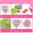 thumbnail image 4 of Juego de varitas de rímel desechables, cepillo de pestañas, varita de pestañas, herramienta de maquillaje para extensiones de pestañas, máscara de pestañas extremadamente duradera con diamantes brilla, 4 of 5