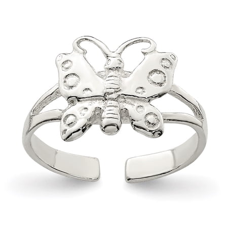 Auriga Fine Jewelry 925 Sterling Silver Polished Fancy Toe Ring for Women