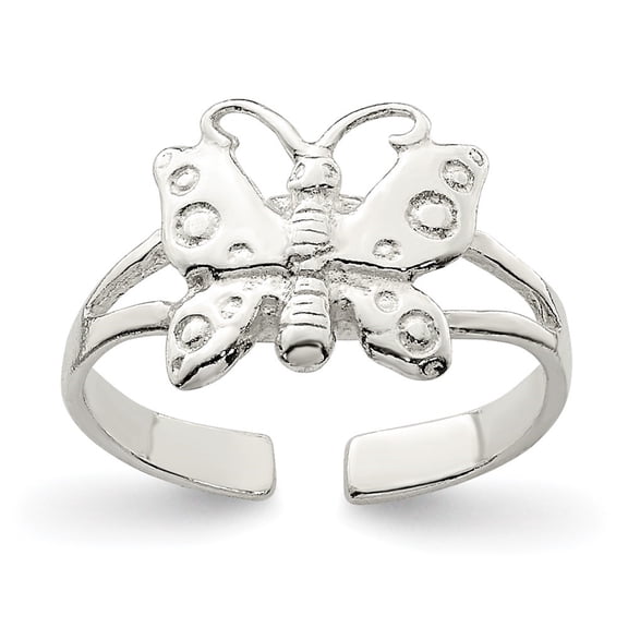 Auriga Fine Jewelry 925 Sterling Silver Polished Fancy Toe Ring for Women