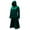 Green, variant on LEKODE cloak with sleeves renaissance cloak cloak with hood women adult capes Fashion Tops Vintage Size Womens Sweater Blouse High Plus Cloak Hooded Low Women's Golden Blouse XL