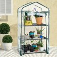 thumbnail image 4 of Mini Serre Balcon,Serre de Jardin Solide en PVC,Tissu Imperméable Transparent Amovible,pour la Plantation Intérieure et Extérieure,Pot,Fleurs,Superma,(3 Couches), 4 of 5