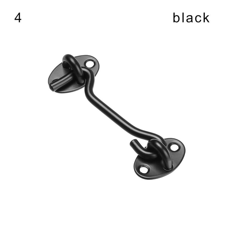 Black Color 201 Stainless Steel Cabin Hook And Eye Latch Lock For Shed Gate  Door Window Fydun Sturmhaken,Black Hook And Eye Latch,Field Gate Hook,Hook