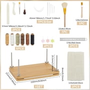 Bookbinding Kits Book Press Kit Book Binding Press Set Portable Handmade Book Binding Starter Tools Set Bone Folders and Large-Eye Needles