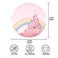 thumbnail image 4 of IAUYY Set of 4 Round Placemats for Dining Tables Heat-Resistant and Wear-Resistant DIY Printing Design Table Placemats，Applicable for Christmas Castle and Rainbow, 4 of 7