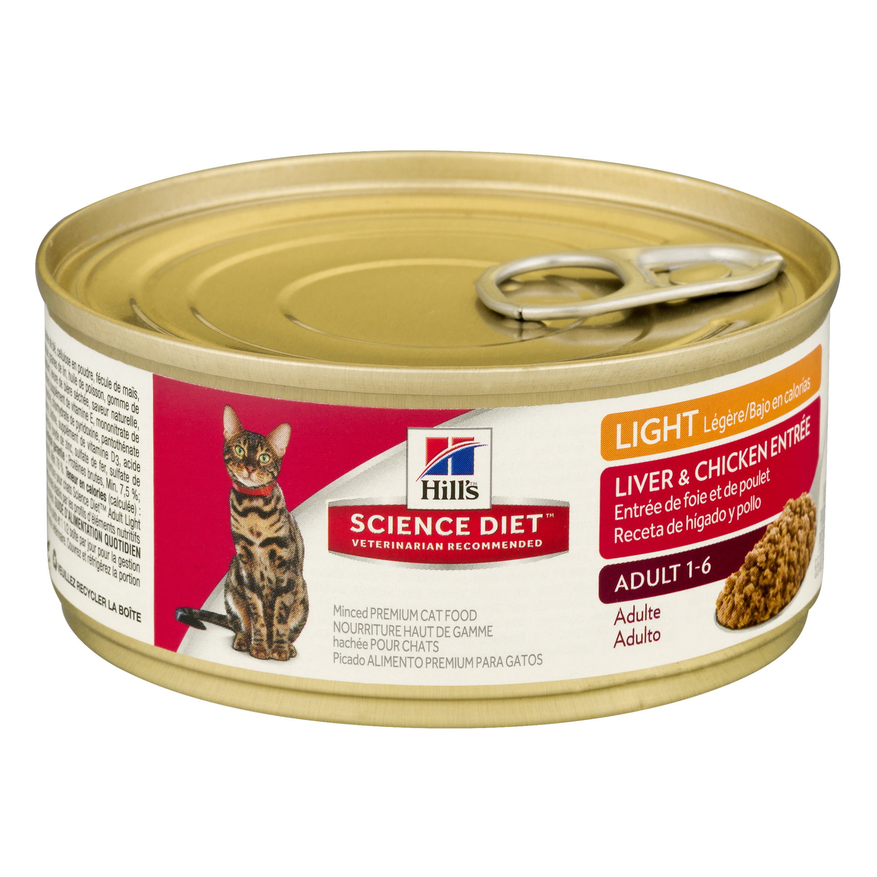 Science Diet Premium Light Liver & Chicken Entree Adult Wet Cat Food