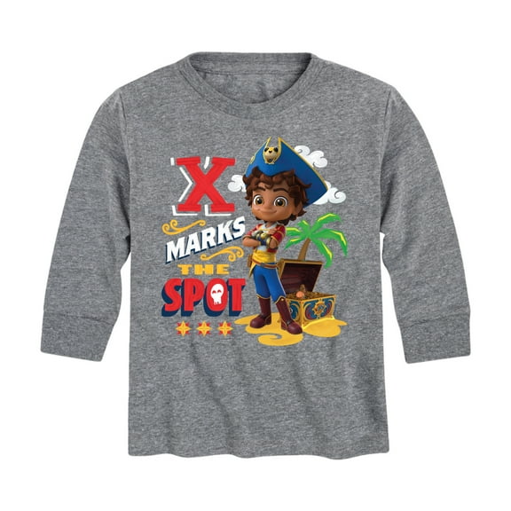 Santiago of The Sea - X Marks The Spot - Toddler And Youth Long Sleeve Graphic T-Shirt