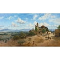 thumbnail image 2 of August Löhr 18x12 Black Ornate Wood Framed Double Matted Museum Art Print Titled - The Valley of Mexico (1903), 2 of 5