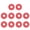 Red, variant on Oasiva 10Pcs Rubber Locking Guitar Strap Locks Protector Blocks for Guitar Enthusiast