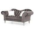 thumbnail image 3 of Glory Furniture Wilshire G0951A-L Loveseat   DARK GRAYVelvet, 3 of 6