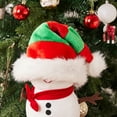 thumbnail image 2 of JYYYBF Santa Hats for Adults Kids Fluffy Velvet Christmas Elf Hat with Fur Trim Holiday Party Supplies for New Year's Day, 2 of 8