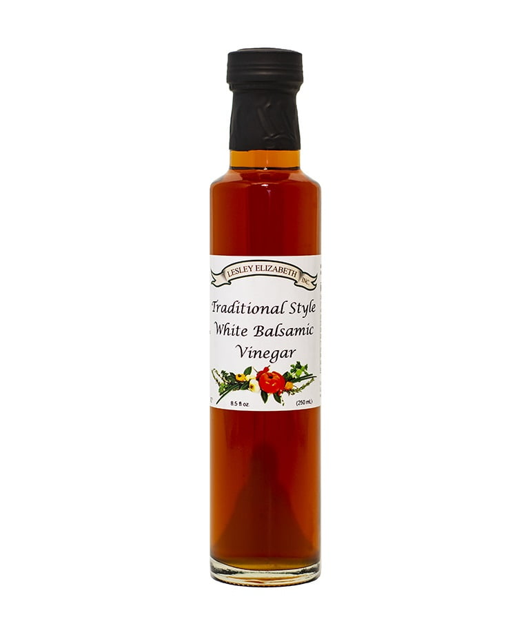 Lesley Elizabeth,Traditional Style White Balsamic Vinegar, Condiment, Balsamic Vinegar, 8.5 fl oz, MID# OL7003, $17.24