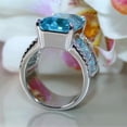 thumbnail image 3 of HOOUN Women Romantic 925 Silver Ring Wedding Cubic Zircon Jewelry Size 6-10-#1-9, 3 of 6