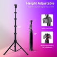 thumbnail image 3 of 12 Inch RGB LED Ring Light with 1.6M Tripod & Phone Clip, Adjustable Color & Dimmable Brightness for Vlogging, TikTok, Content Creation - Compatible with Smartphones & Cameras, 3 of 9