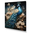 thumbnail image 2 of Designart "Encaustic Portrait of a Peacock I" Animals Canvas Print, 2 of 5