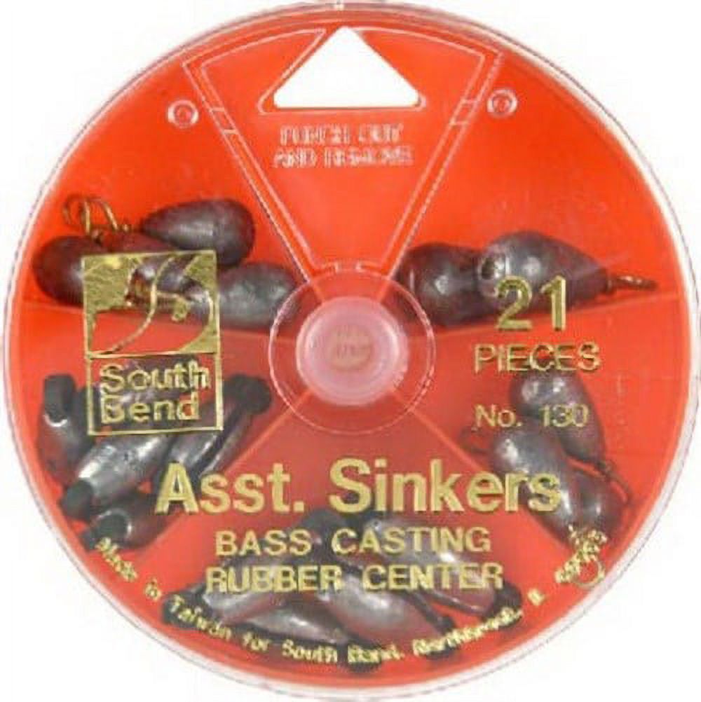 South Bend 150-FP Assortiment de plombs pour basse avec boîtier de cadran Assortiment de plombs pour bas