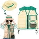 thumbnail image 1 of Conjunto de Disfraz de Explorador para Niños Chaleco y Sombrero de 2 Piezas para Aventuras Al Aire Libre Educación Juego de Roles ANGGREK  Otros, 1 of 8