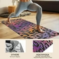 thumbnail image 4 of Purple and Orange Of Leopard Print Hot Yoga Mat Towel Non Slip for Hot Yoga - Quick-Drying Yoga Mat Cover with 4 Corner Pockets with Travel Bag - Hot Yoga Towel Non Slip 70"x26", 4 of 6