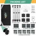 thumbnail image 5 of COBIZI 10x30 Pop Up Canopy Tent with 8 Sidewalls, Waterproof 2000mm+ UPF 50+ Instant Outdoor Gazebo, Ez Setup for Party, Wedding, Trade Show, Includes Roller Bag, Sandbags & Stakes, Gray, 5 of 8