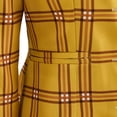 thumbnail image 4 of Women's Fancy Yellow Plaid Dress School Uniform Suit Jacket Shirt Vest Skirt Set, 4 of 10