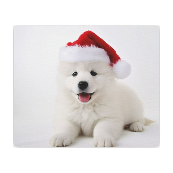 DistinctInk Mouse Pad - 1/4" Foam Rubber - Samoyed Puppy