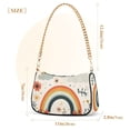 thumbnail image 3 of FORMRS Womens Shoulder Bag with Chain Strap Clutch Purse Cute Tote Handbag, Cute Rainbow, 3 of 7