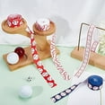 thumbnail image 4 of 20 Yards Baseball Ribbons 4 Styles 78 Sports Ball Ribbon Red White Wired Edge Ribbon Grosgrain Ribbon Fabric Ribbons, 4 of 7
