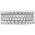 thumbnail image 4 of Sterling Silver Rhodium Plated Cz Ring (Size 7) Made In Thailand qr7102-7, 4 of 5