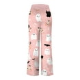 thumbnail image 2 of adviicd Womens Halloween Pajamas Pants Ladies Pumpkins Ghost Pajama Cute Soft Long Bottoms Women Pjs (Light Pink, XL), 2 of 5