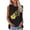 Black, variant on Women's Sleeveless Tank Top O Neck Sunflower Print Tank Tops Casual T Shirts Blouse Summer Shirts