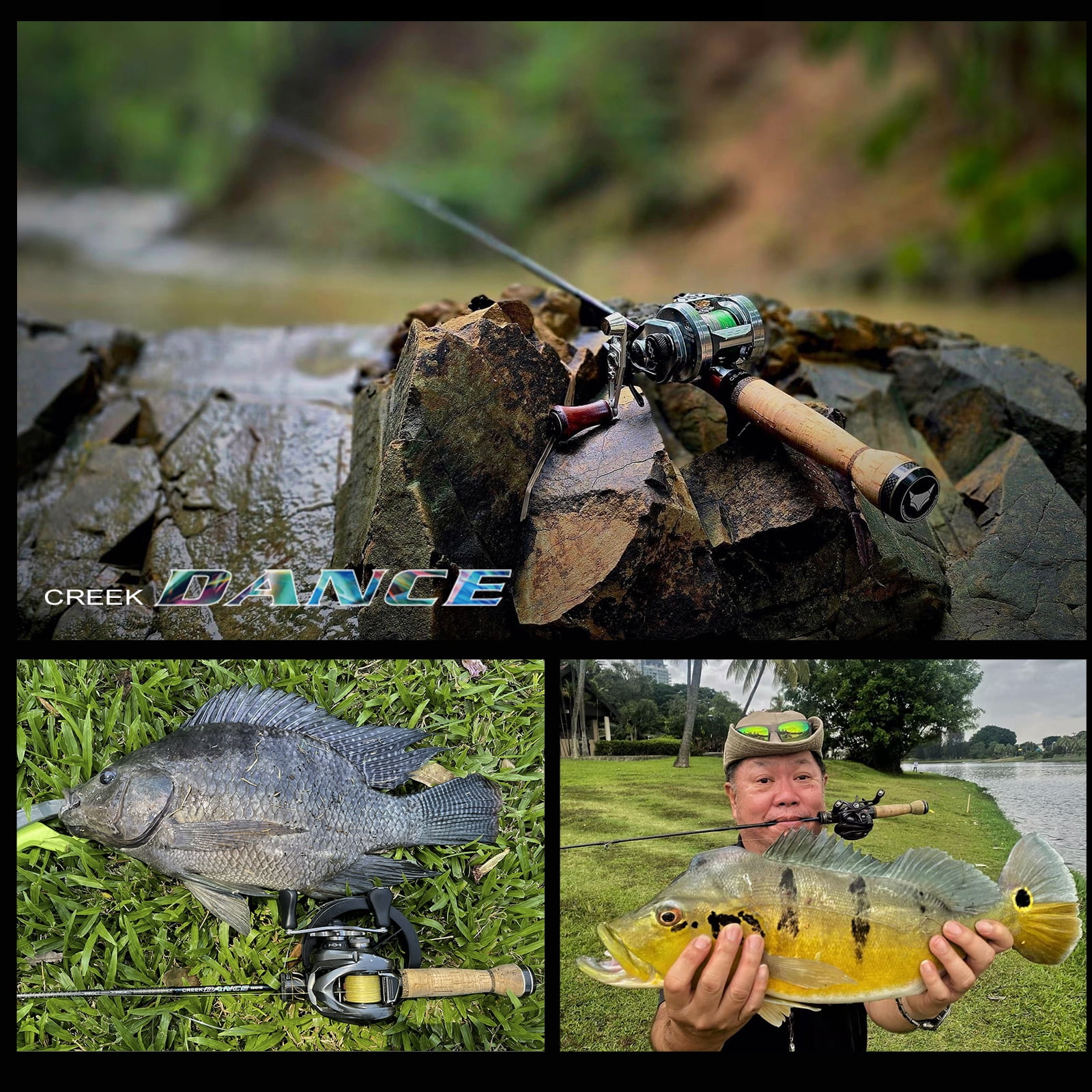 PURELURE CREEK DANCE Trout Rod BFS Fishing Casting UL Spinning FUJI Guide Light Travel Rod Stream Ejection Fishing Lure Rod