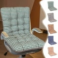 thumbnail image 1 of Cojín para silla de oficina | Almohadilla para asiento reclinable de computadora | Poliéster transpirable y amigable con la piel | Soporte de espuma viscoelástica | Base antideslizante | Bandas, 1 of 8