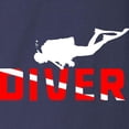 thumbnail image 3 of CafePress - Diver Long Sleeve Dark T Shirt - Long Sleeve Dark T-Shirt, 3 of 4