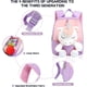 thumbnail image 4 of Mochila para niños JAMW Unicornio mochila de juguete de felpa para niñas 3-6 años púrpura Sencillez, 4 of 5