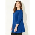 thumbnail image 3 of Catherines Women's Plus Size Suprema Boatneck Tunic Top, 3 of 4