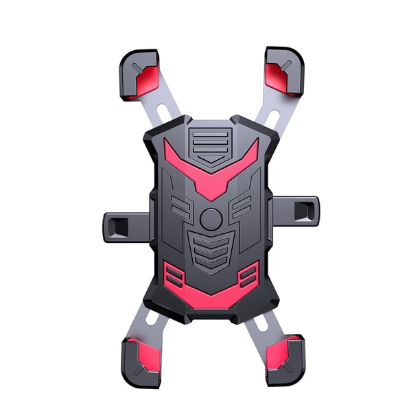Toystoory Soporte Universal para teléfono de bicicleta de 360 grados, soporte para teléfonos móviles, soportes ajustables de aleación de aluminio Ciclismo retrovisor rojo Toystoory OD024914-02B