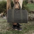 thumbnail image 3 of Gex Worldwide Waterproof Firewood Green Fireplace Carrier Logs Tote Holder 20 oz Waxed Canvas Sturdy Bag with Handles for Camping Indoor Outdoor, 3 of 9