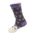 thumbnail image 2 of Animal Thermal Crew Socks, Purple Wolf, 1 Pair, Size S/M, 2 of 5