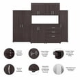 thumbnail image 3 of Pemberly Row 6 Piece Modular Garage Storage Set With Cabinets in Storm Gray, 3 of 8
