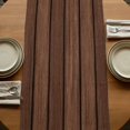 thumbnail image 5 of Table Runners 108 Inches Long Dress Scarves, Dark Brown Wooden Farmhouse Coffee/Dining/Kitchen Table Runner for Living Room, Vintage Western Country Wooden Board 13x108 Inch, 5 of 9