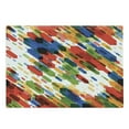 thumbnail image 1 of Art Cutting Board, Diagonal Geometric Shapes Abstract Colorful Modern Design Vibrant Graphic Print, Decorative Tempered Glass Cutting and Serving Board, Large Size, Multicolor, by Ambesonne, 1 of 1