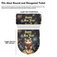 thumbnail image 7 of HELLHERO Cat Clock Pattern Toilet Seat Cover Set 2 Pcs Set Elastic Fabric Non-Slip for Women, 2026, 7 of 7