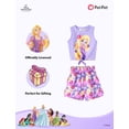 thumbnail image 3 of Set de ropa Disney Princess Rapunzel para niña de 3 a 4 años, morado, 3 of 9