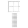 2 x 6 foot White Wire Grid Panel - 3” on Center ¼" Thick